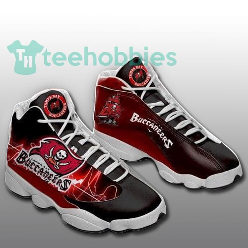 Tampa Bay Buccaneers Black Air Jordan 13 Sneaker Customized Shoes