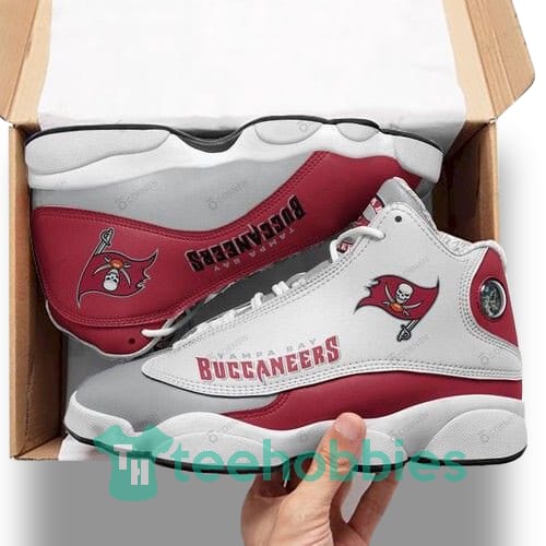 Tampa Bay Buccaneers Red And White Air Jordan 13 Sneaker Personalized Shoes