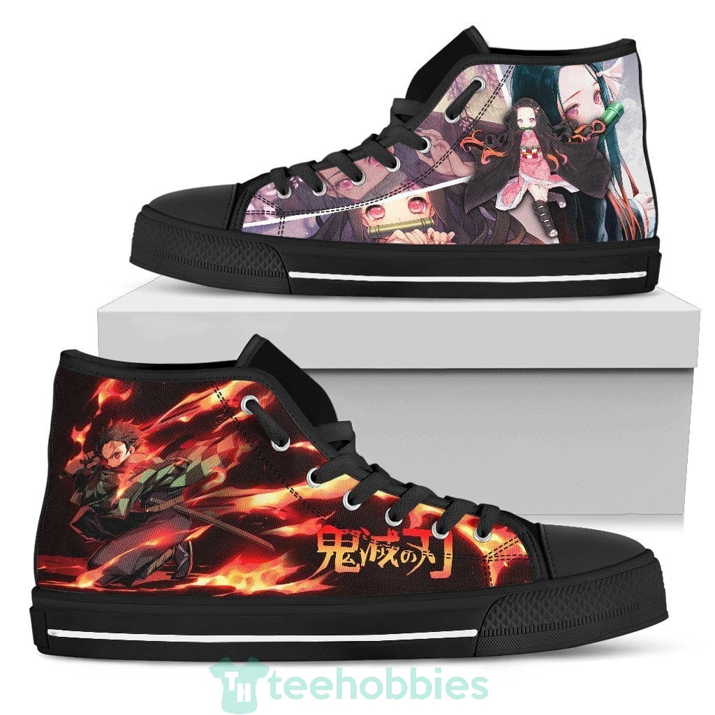 Tanjiro and Nezuko High Top Shoes Custom Demon Slayer Anime
