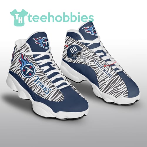 Tennessee Titans Football Customized Air Jordan 13 Shoes Sport Sneakers Shoes