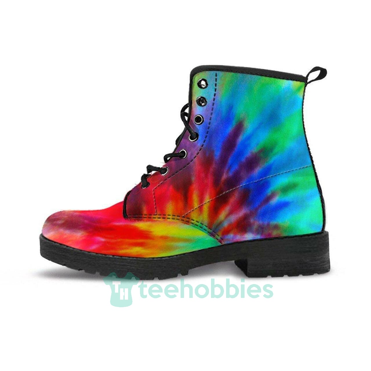 Tie Dye Leather Boots Shoes Product photo 1