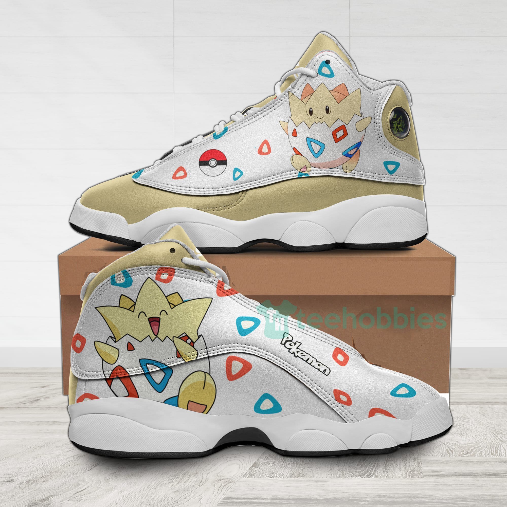 Togepi Custom Pokemon Anime Air Jordan 13 Shoes