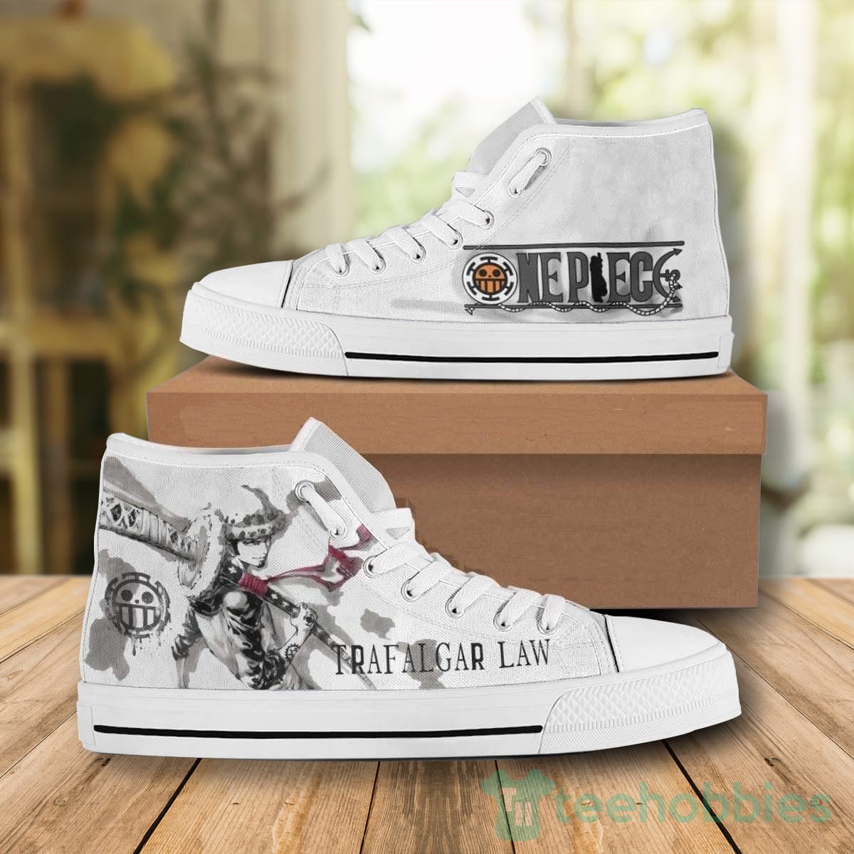 Trafalgar D. Water Law One Piece All Star High Top Canvas Shoes