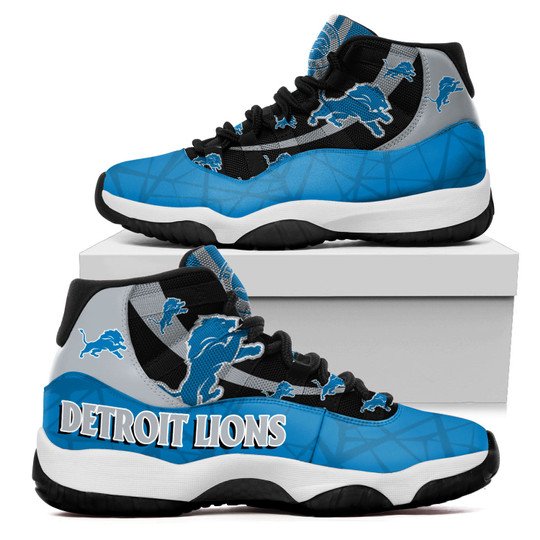 Trending Shoes Detroit Lions Air Jordan 11 Shoes - Men's Air Jordan 11 - Blue