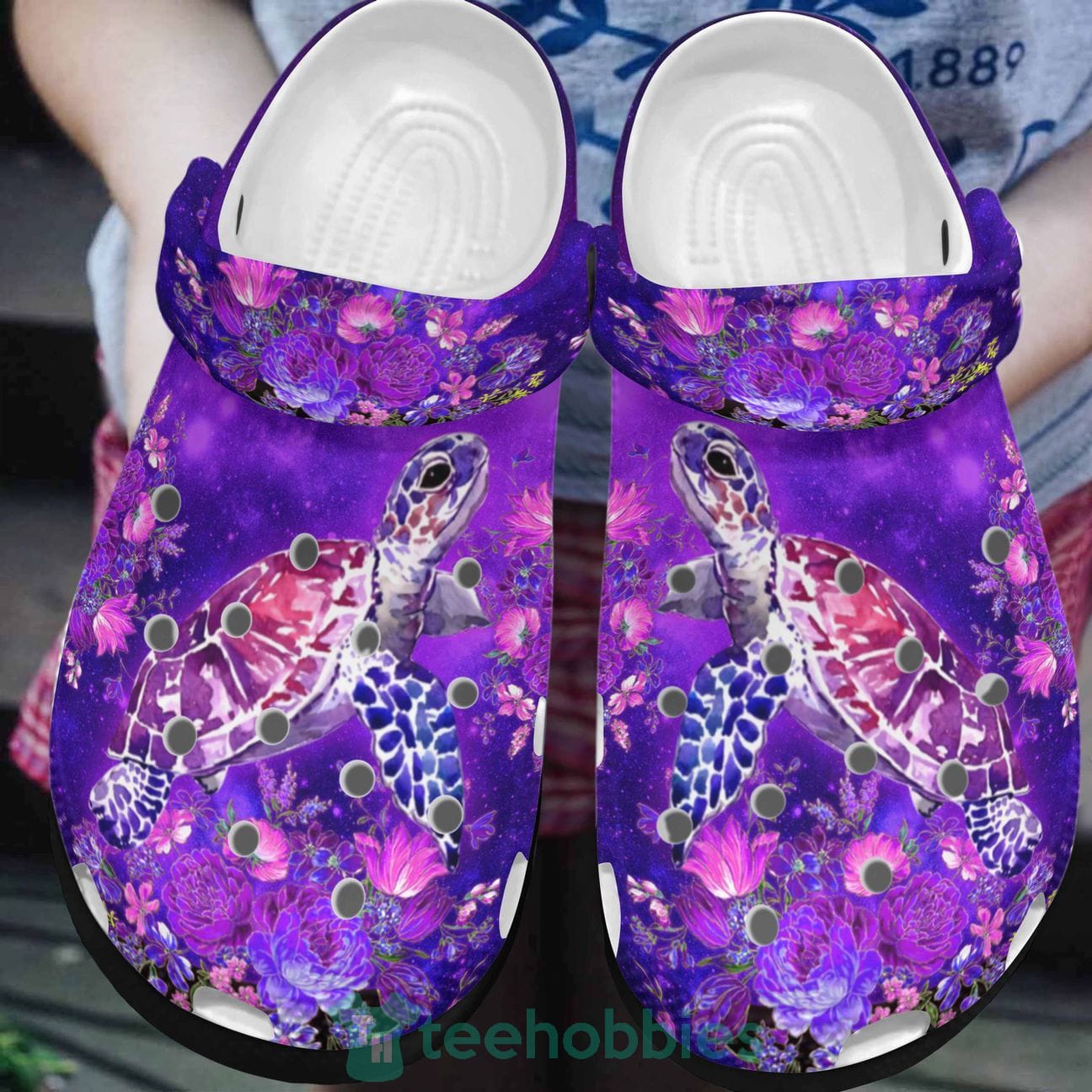 Turtle Clog Shoes Purple Life Product photo 1