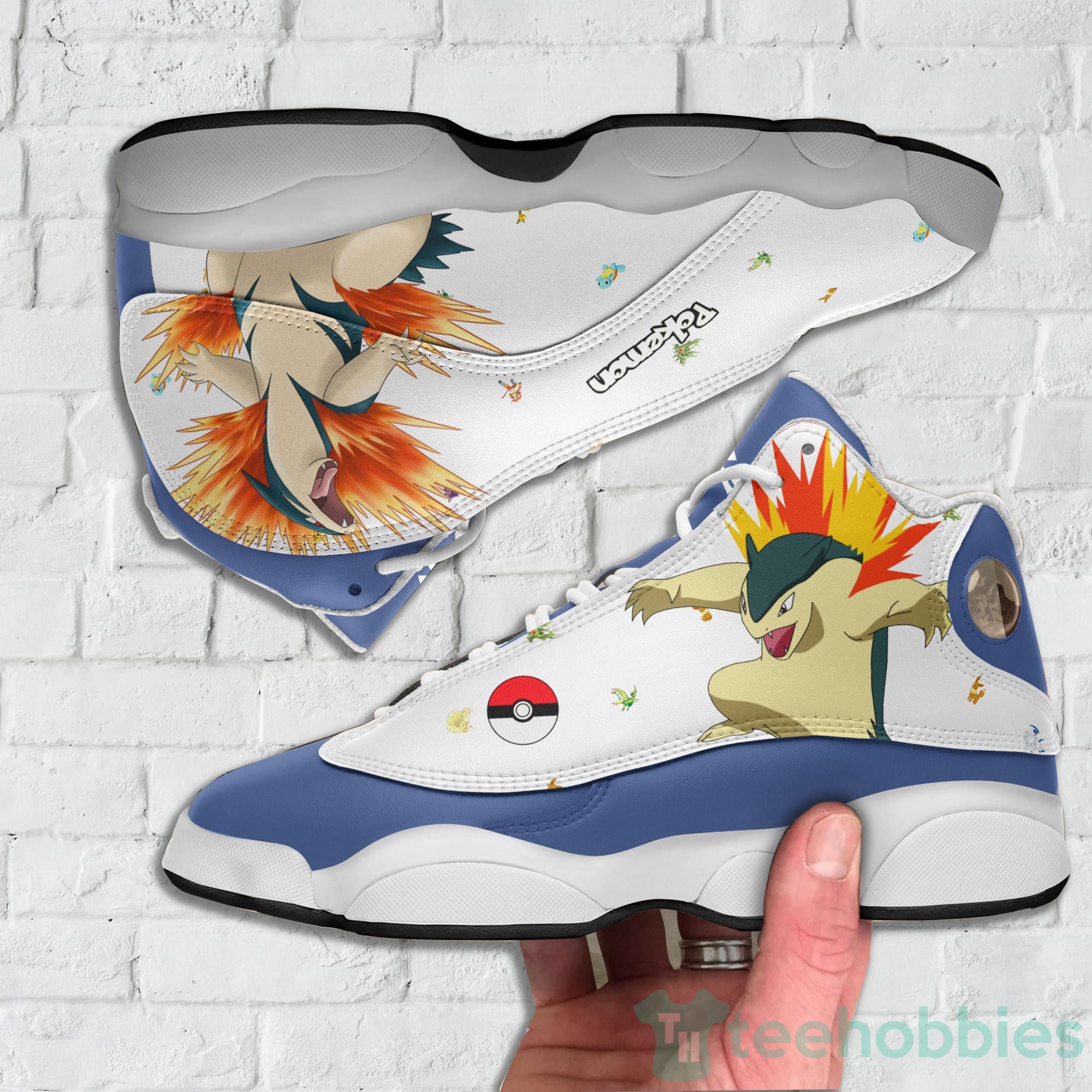 Typhlosion Custom Pokemon Anime Air Jordan 13 Shoes Product photo 2