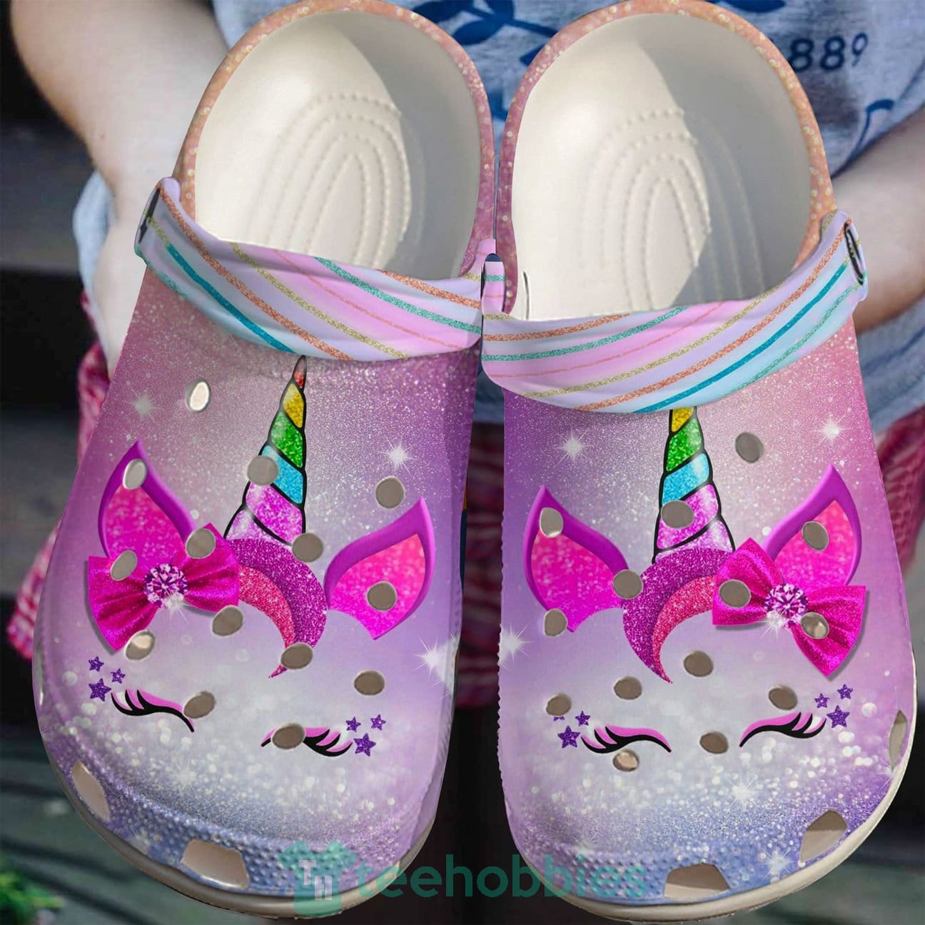 Unicorn Clog Shoes Happy Smiley