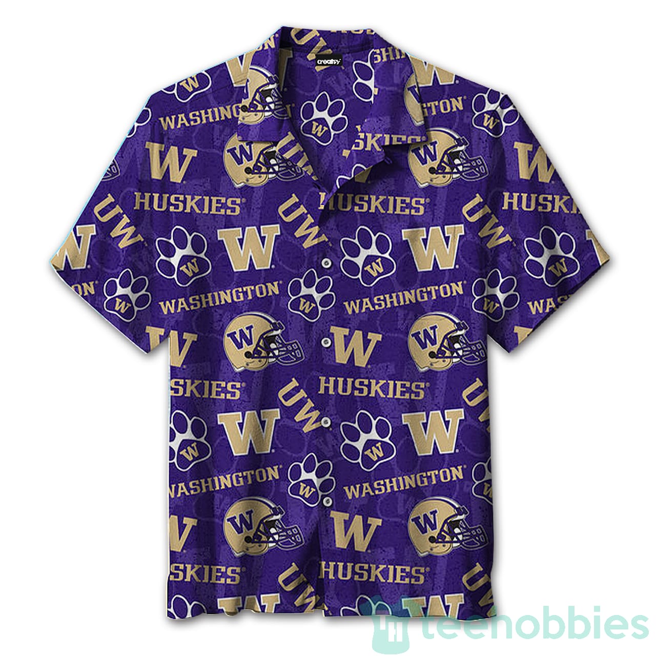 University Of Washington Vintage Hawaiian Shirt