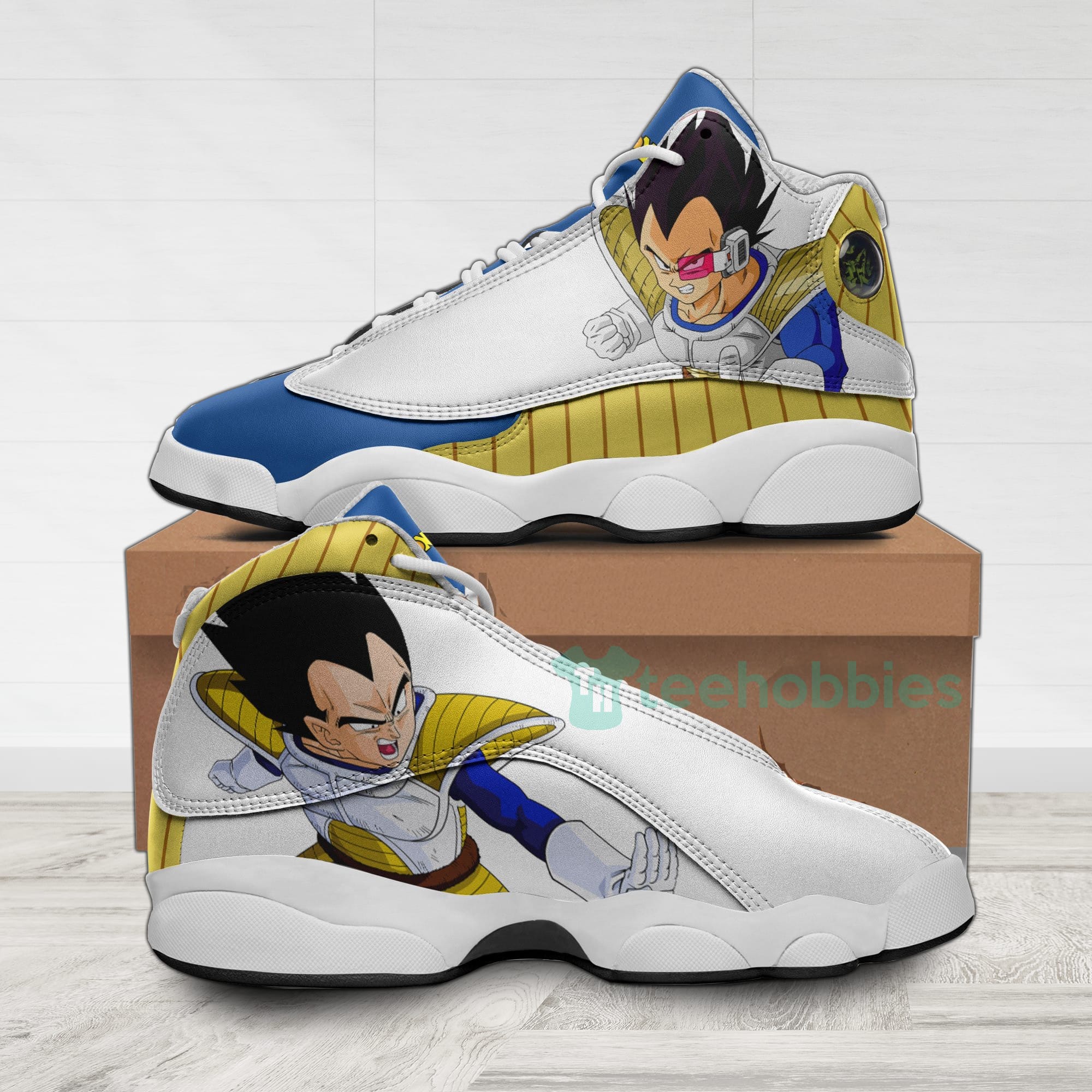 Vegeta Custom Dragon Ball Anime Air Jordan 13 Shoes
