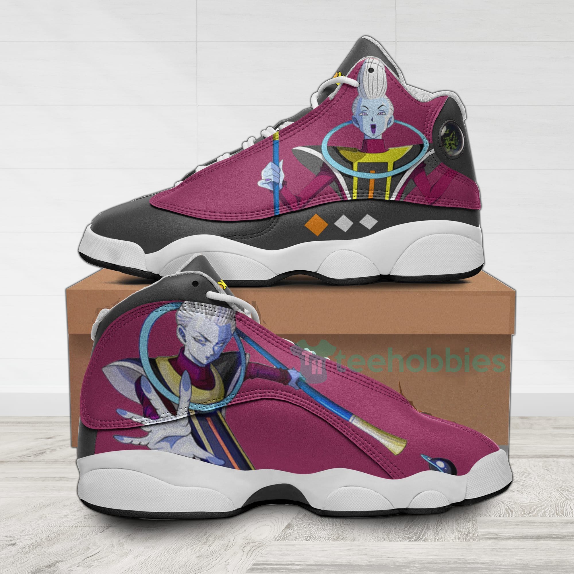 Whis Custom Dragon Ball Anime Air Jordan 13 Shoes Product photo 1