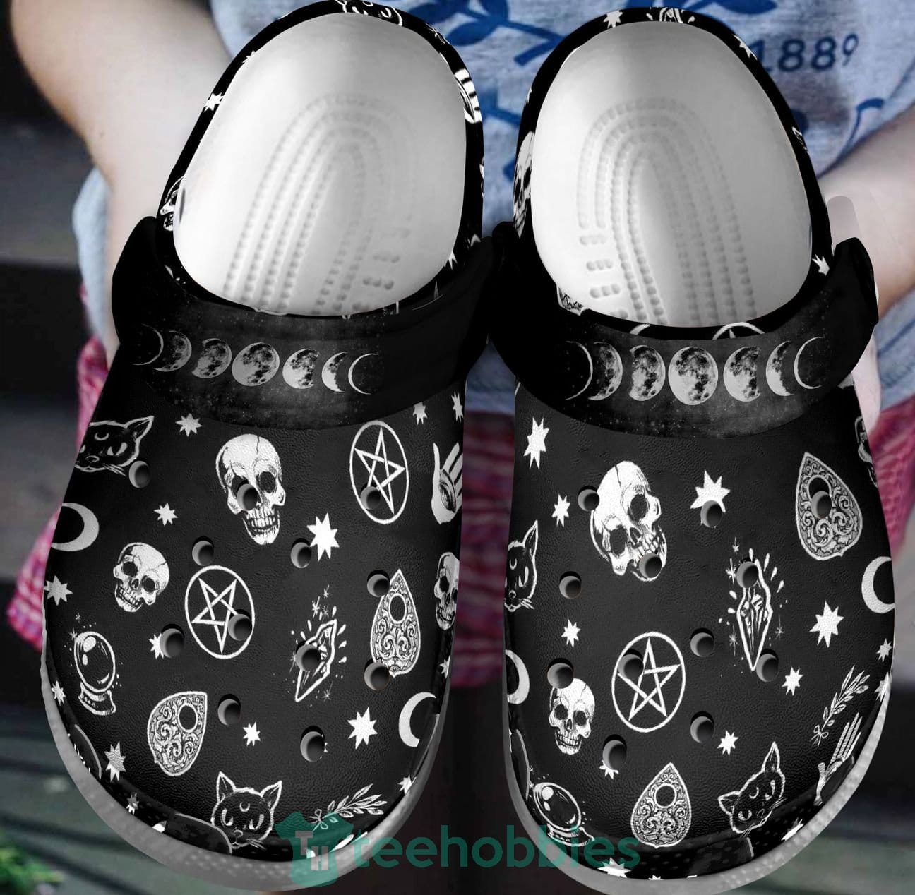 Wicca Clog Shoes Moon Child