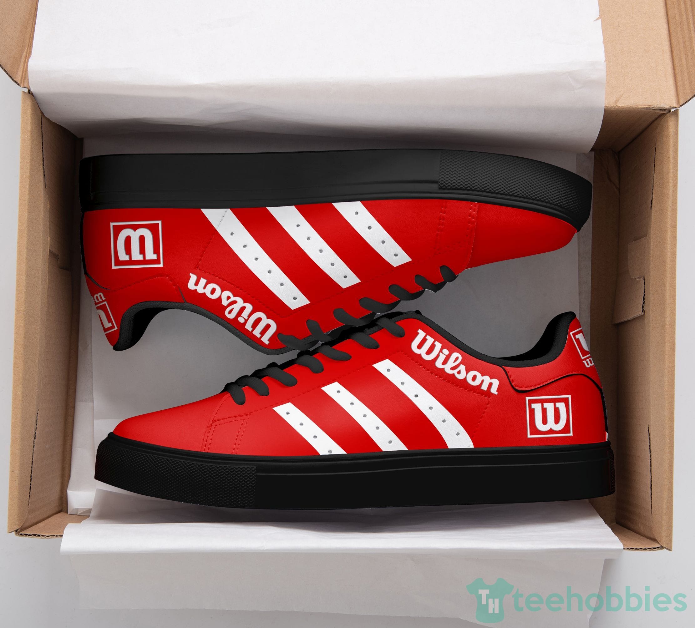Wilson Red Low Top Skate Shoes Product photo 2