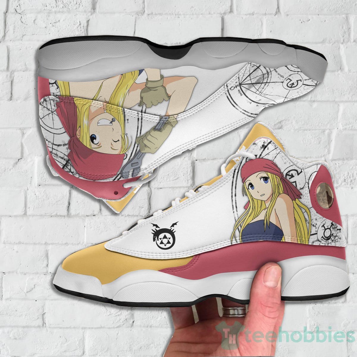 Winry Rockbell Custom Anime Fullmetal Alchemist Air Jordan 13 Shoes Product photo 1