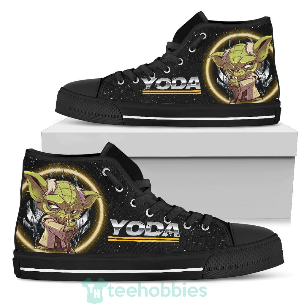 Yoda Sneakers High Top Shoes Fan Gift