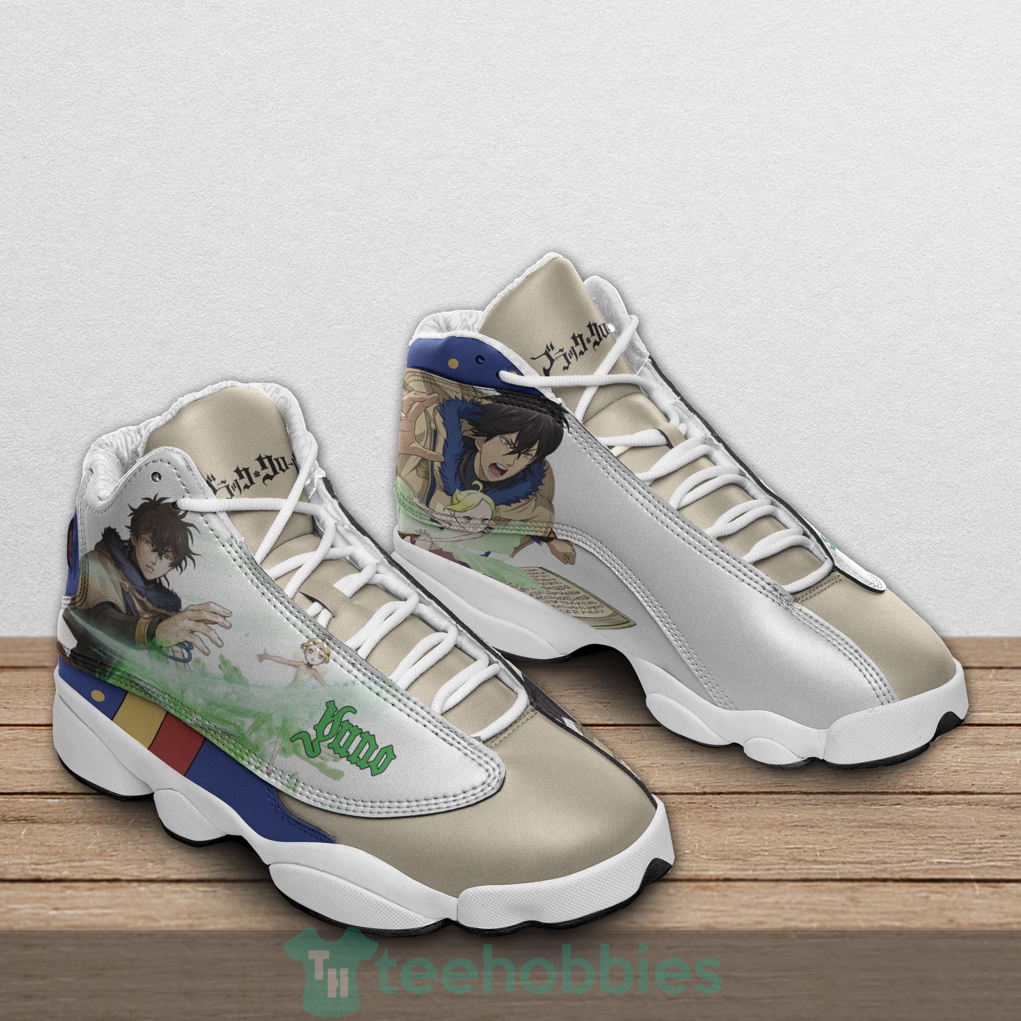 Yuno Custom Black Clover Anime Air Jordan 13 Shoes Product photo 2