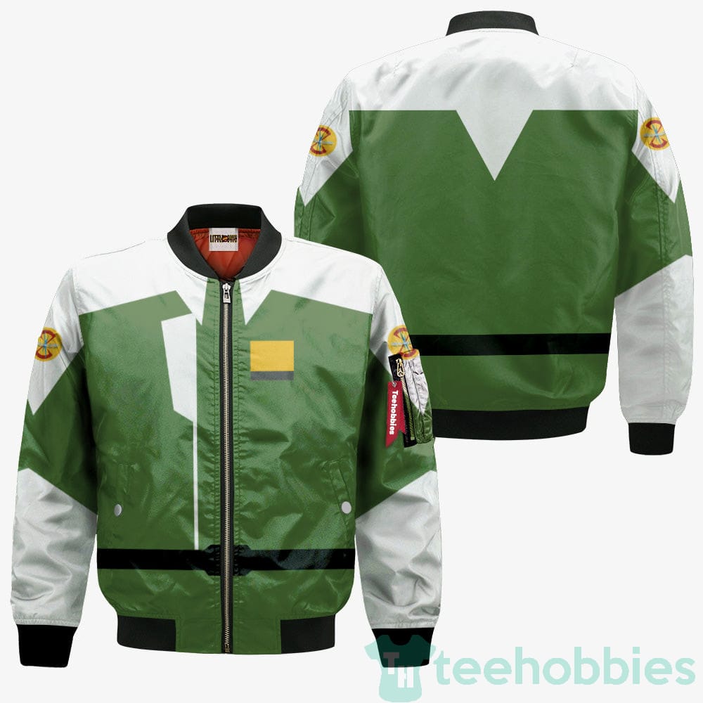 Zaft Custom Gundam Uniform Green Cosplay Bomber Jacket Product photo 2
