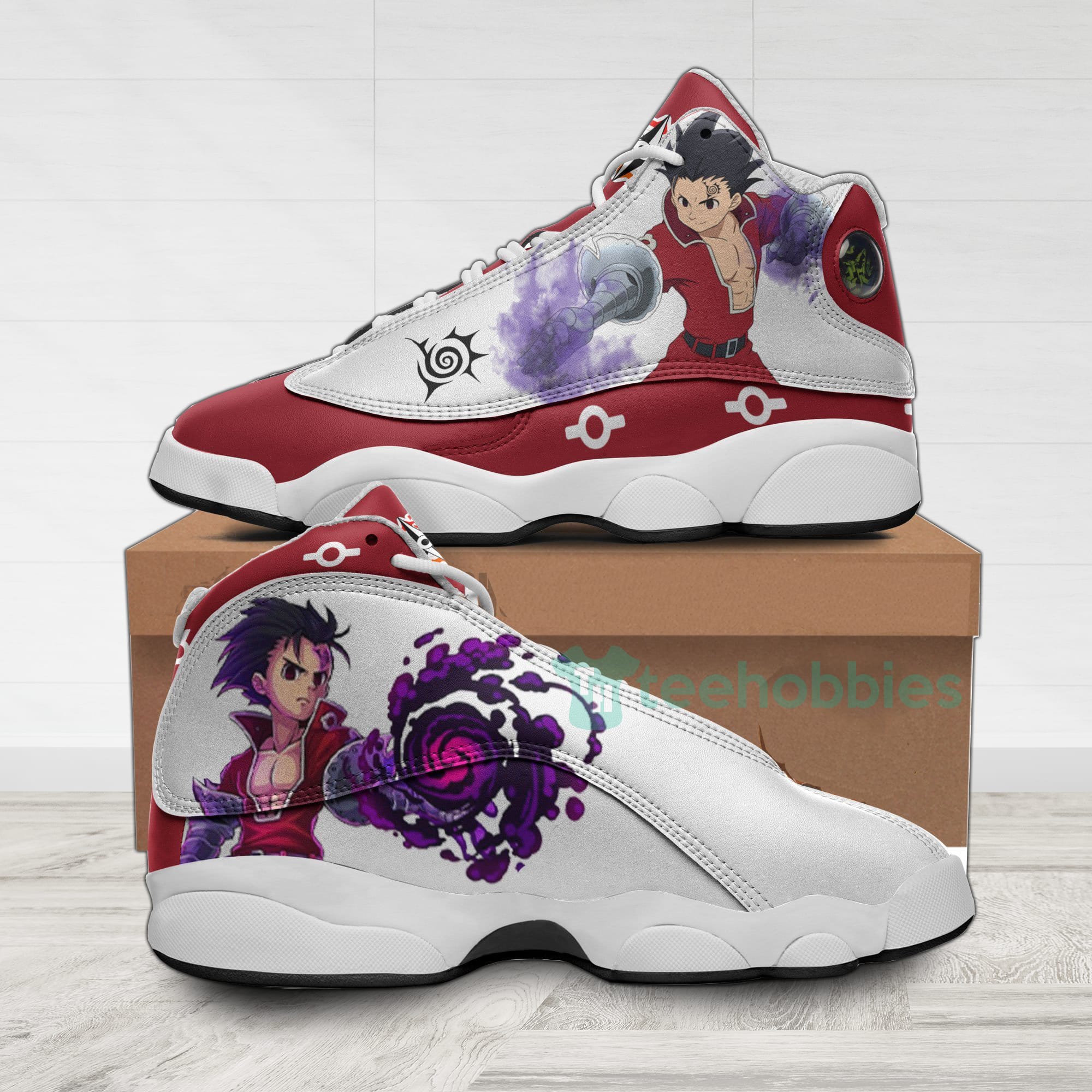 Zeldris Custom The Seven Deadly Sins Anime Air Jordan 13 Shoes Product photo 1
