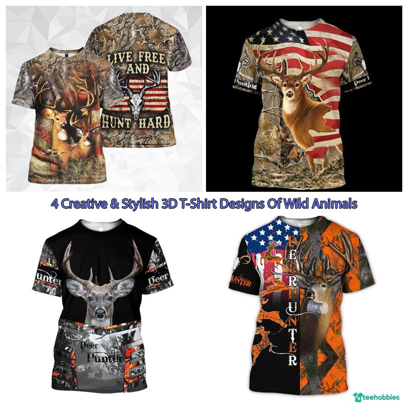 4 Creative & Stylish 3D T-Shirt Designs Of Wild Animals