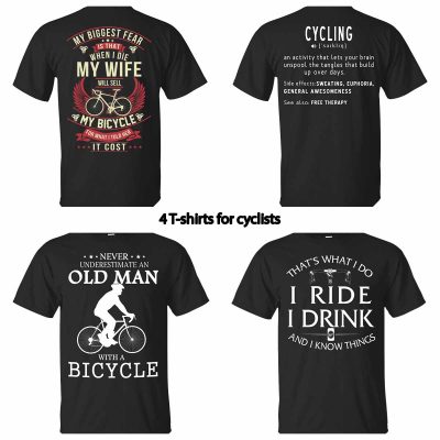 4 T-shirts for cyclists