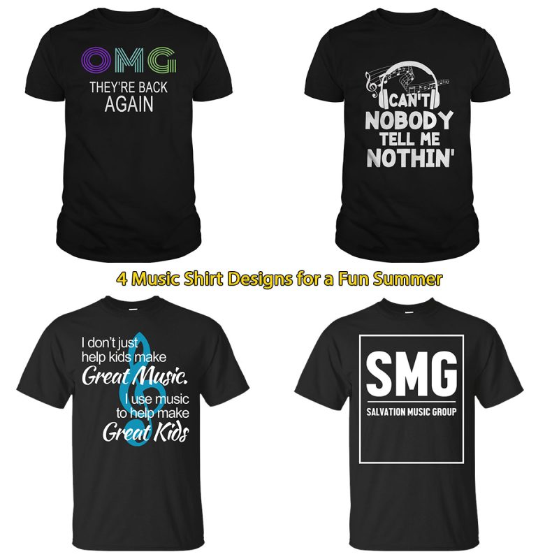 4 Music Shirt Designs for a Fun Summer