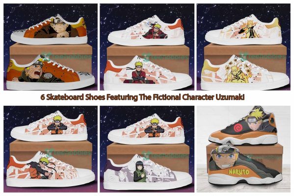 6 Skateboard Shoes Featuring The Fictional Character Uzumaki
