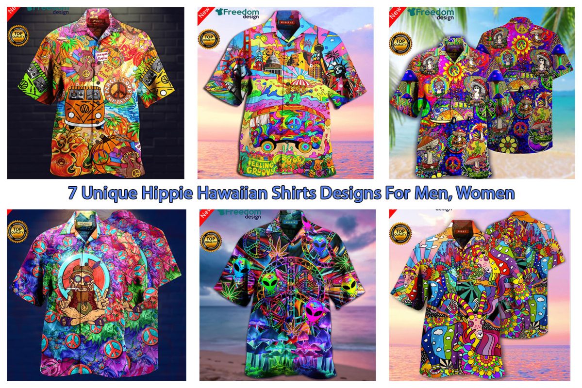7 Unique Hippie Hawaiian Shirts Designs For Men, Women