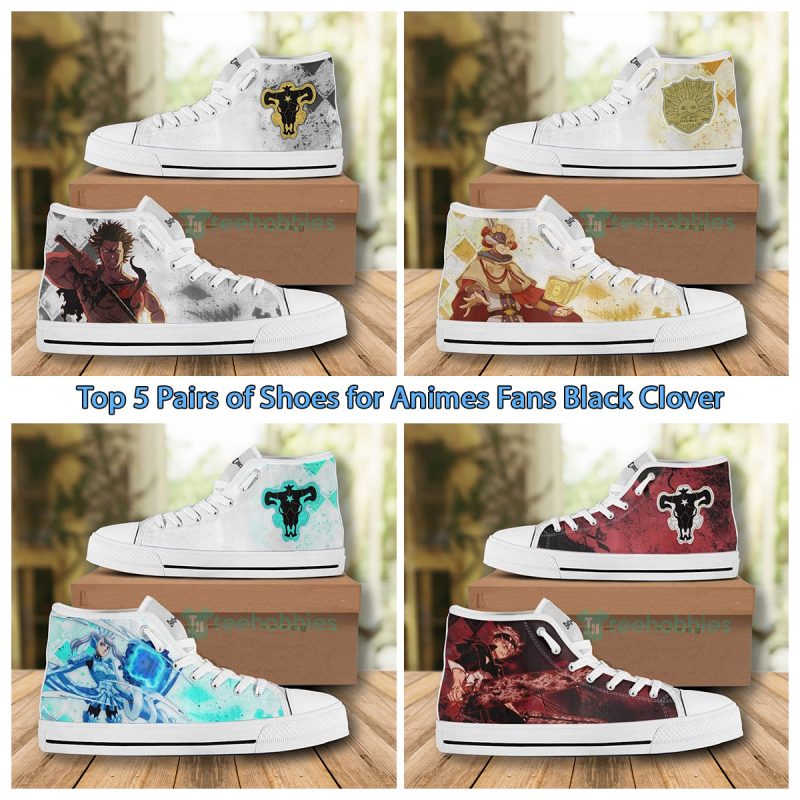 Top 5 Pairs of Shoes for Animes Fans Black Clover