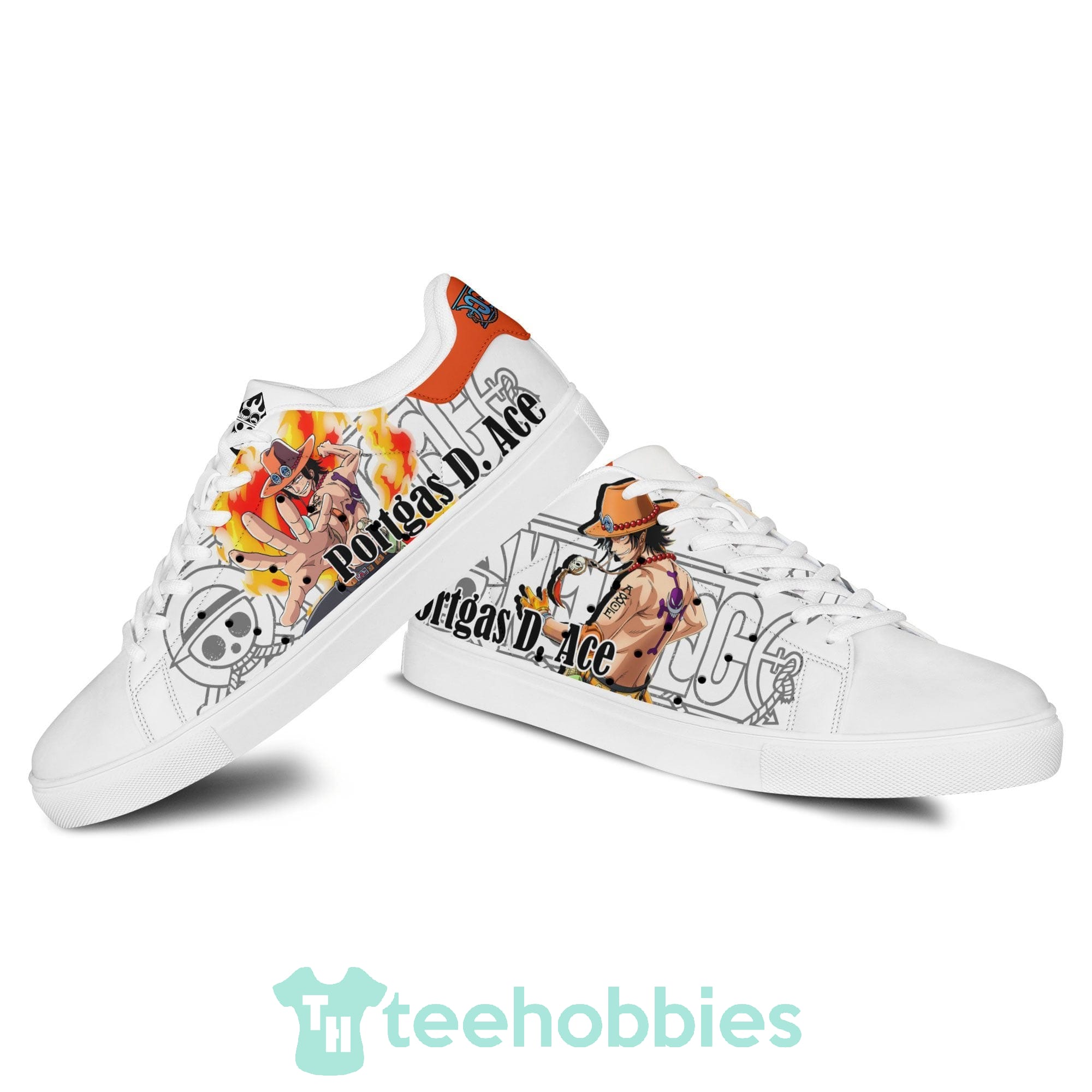 Ace Custom Anime One Piece Fans Skate Shoes Product photo 2