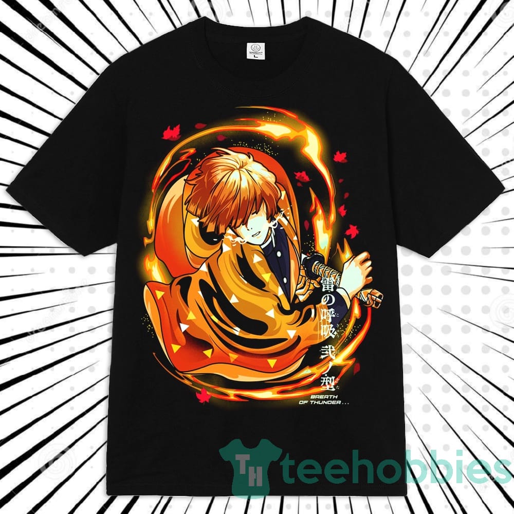 Agatsuma Zenitsu Custom Anime Manga Demon Slayer Unisex T-Shirt