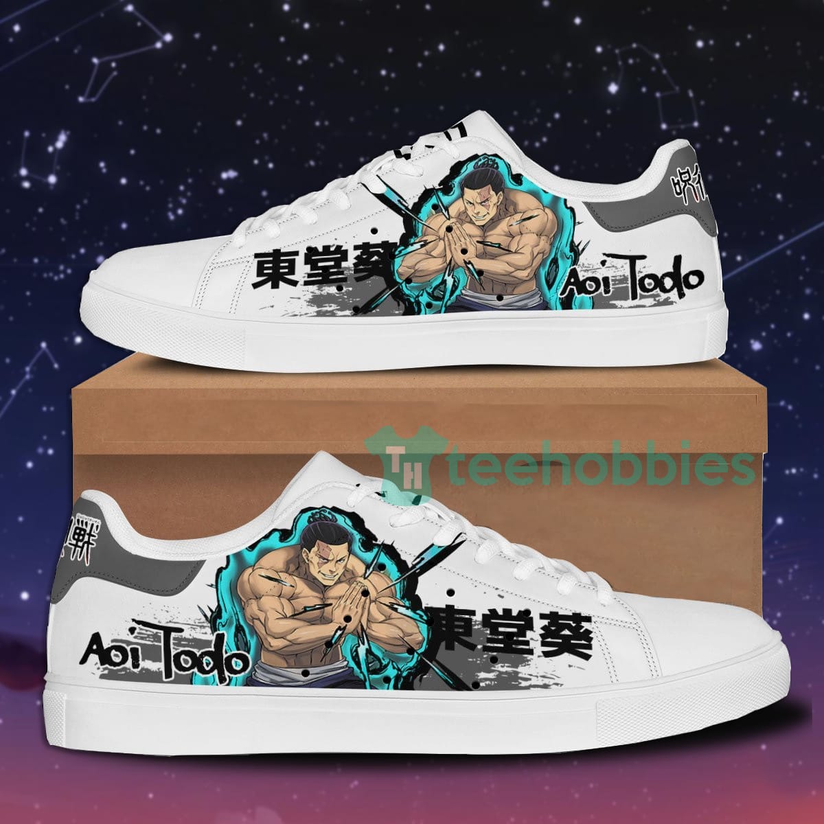 Aoi Todo Custom Anime Jujutsu Kaisen Skate Shoes For Men And Women