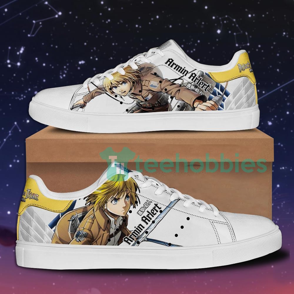 Armin Arlert Skate Sneakers Attack On Titan Anime Lover Skate Shoes