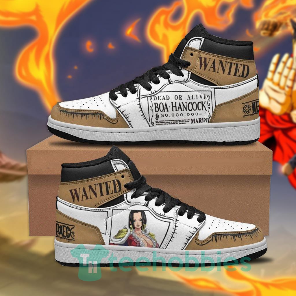 Boa Hancock Wanted Custom One Piece Air Jordan Hoghtop Shoes