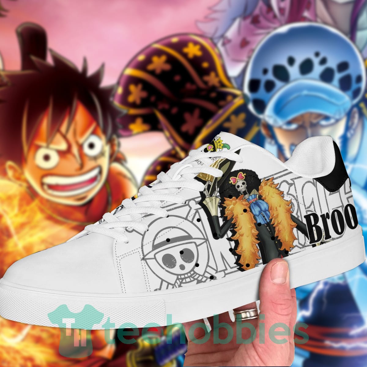 Brook Custom Anime One Piece Fans Skate Shoes Product photo 2