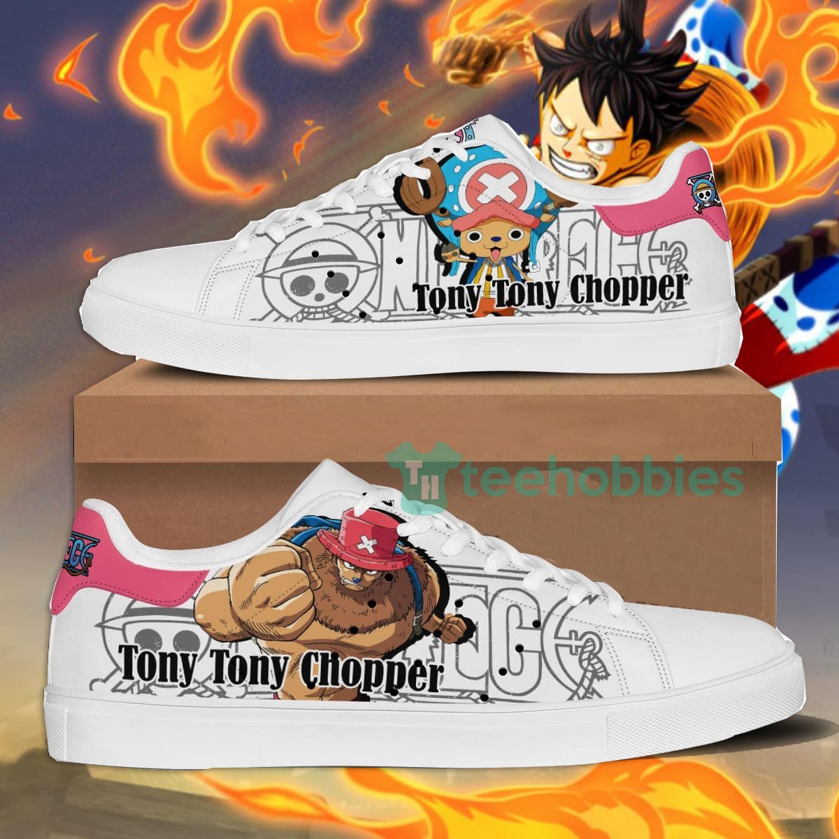 Chopper Custom Anime One Piece Fans Skate Shoes