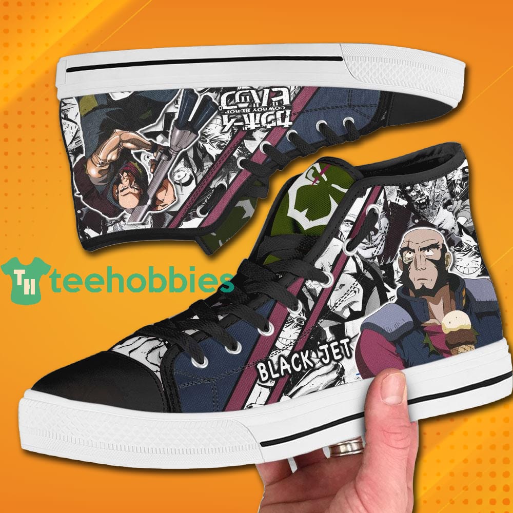 Cowboy Bebop Anime Black Jet High Top Canvas Shoes Product photo 2
