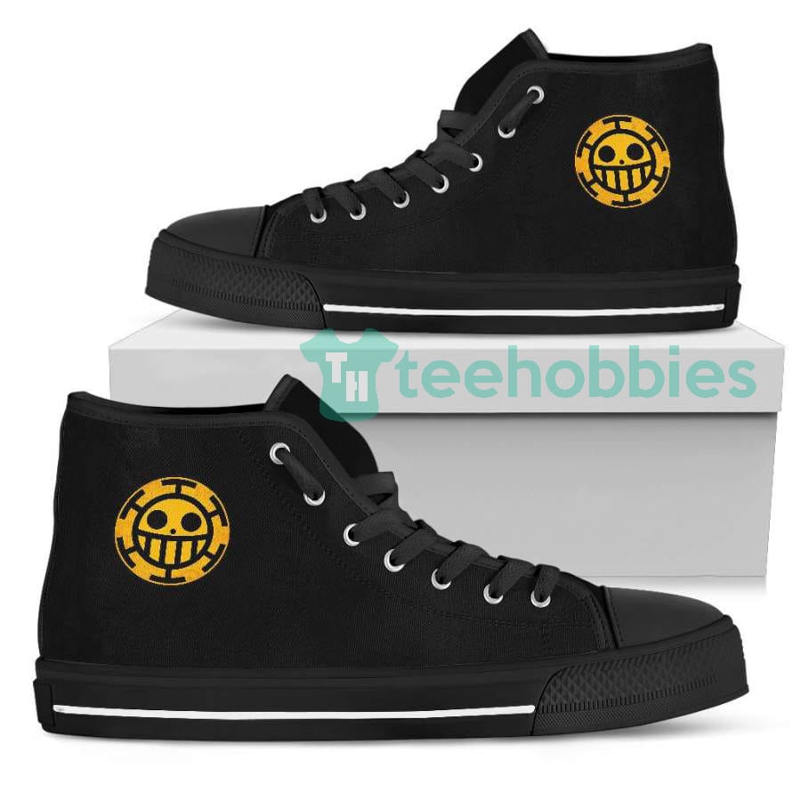 Custom One Piece Anime Fans Shoes Water Law High Top Shoes