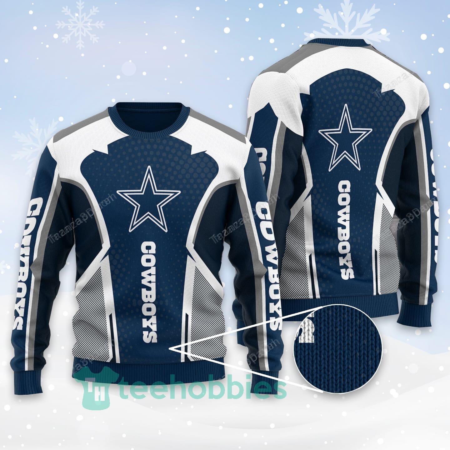 Dallas Cowboys All Over Printed Christmas Sweater