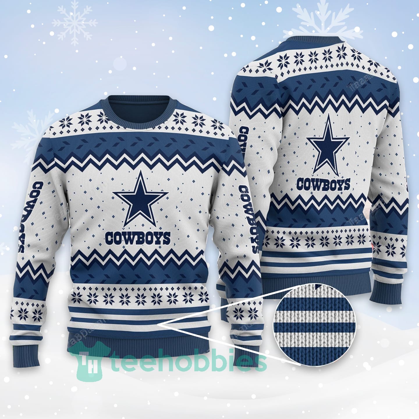Dallas Cowboys All Over Printed Christmas Sweater For Fans