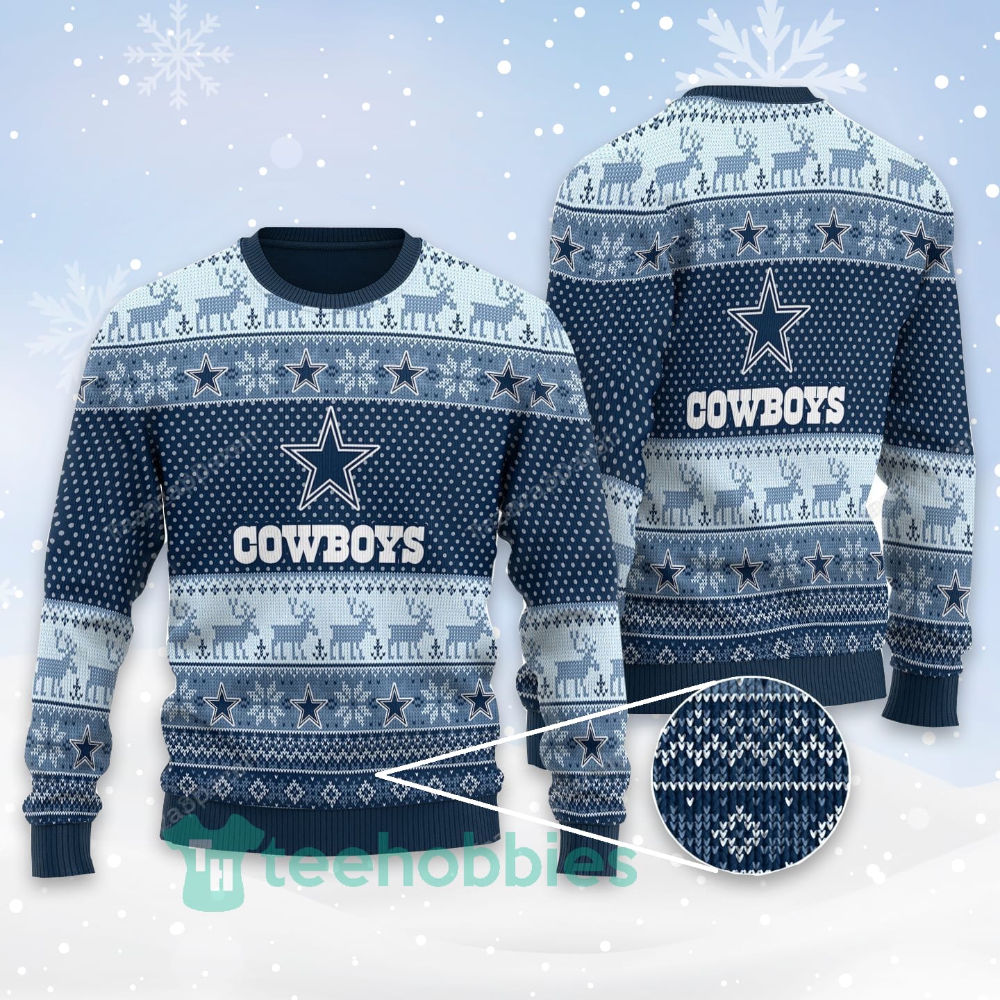 Dallas Cowboys All Over Printed Funny Christmas Sweater