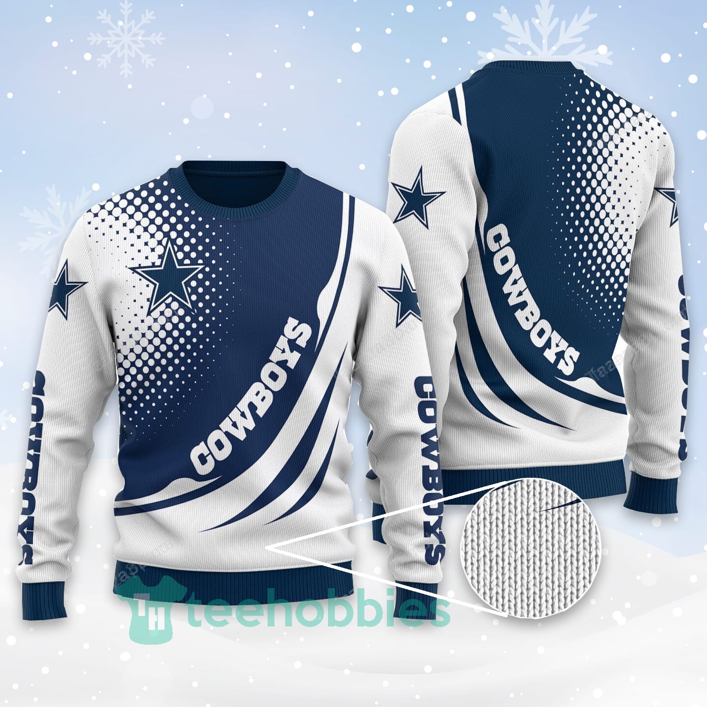 Dallas Cowboys Team All Over Printed Christmas Sweater