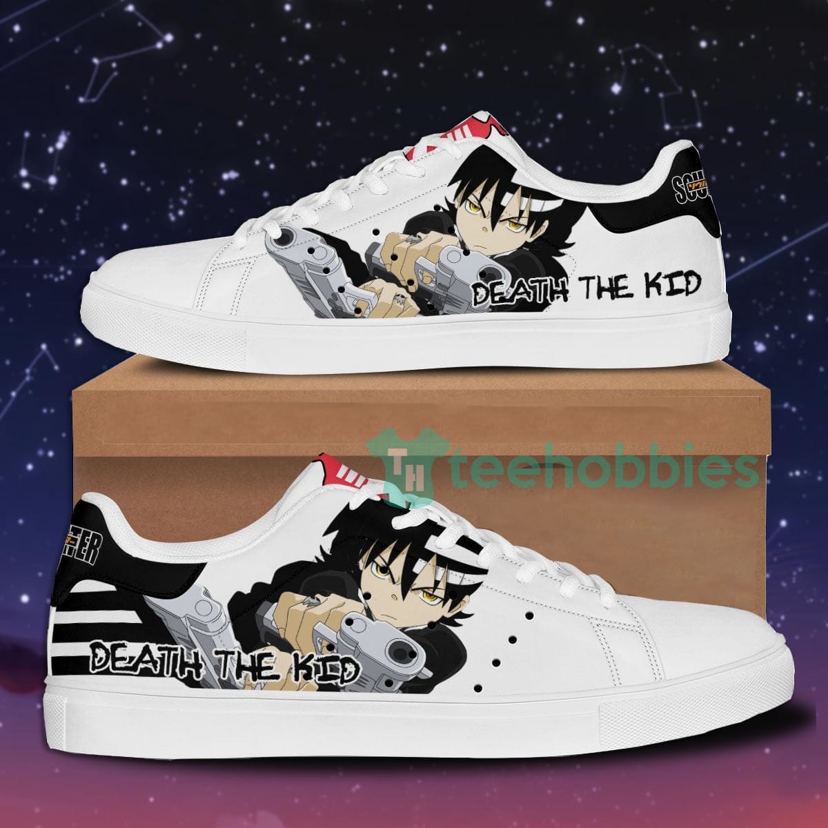 Death the Kid Custom Soul Eater Anime Skate Shoes For Men And Women Product photo 1
