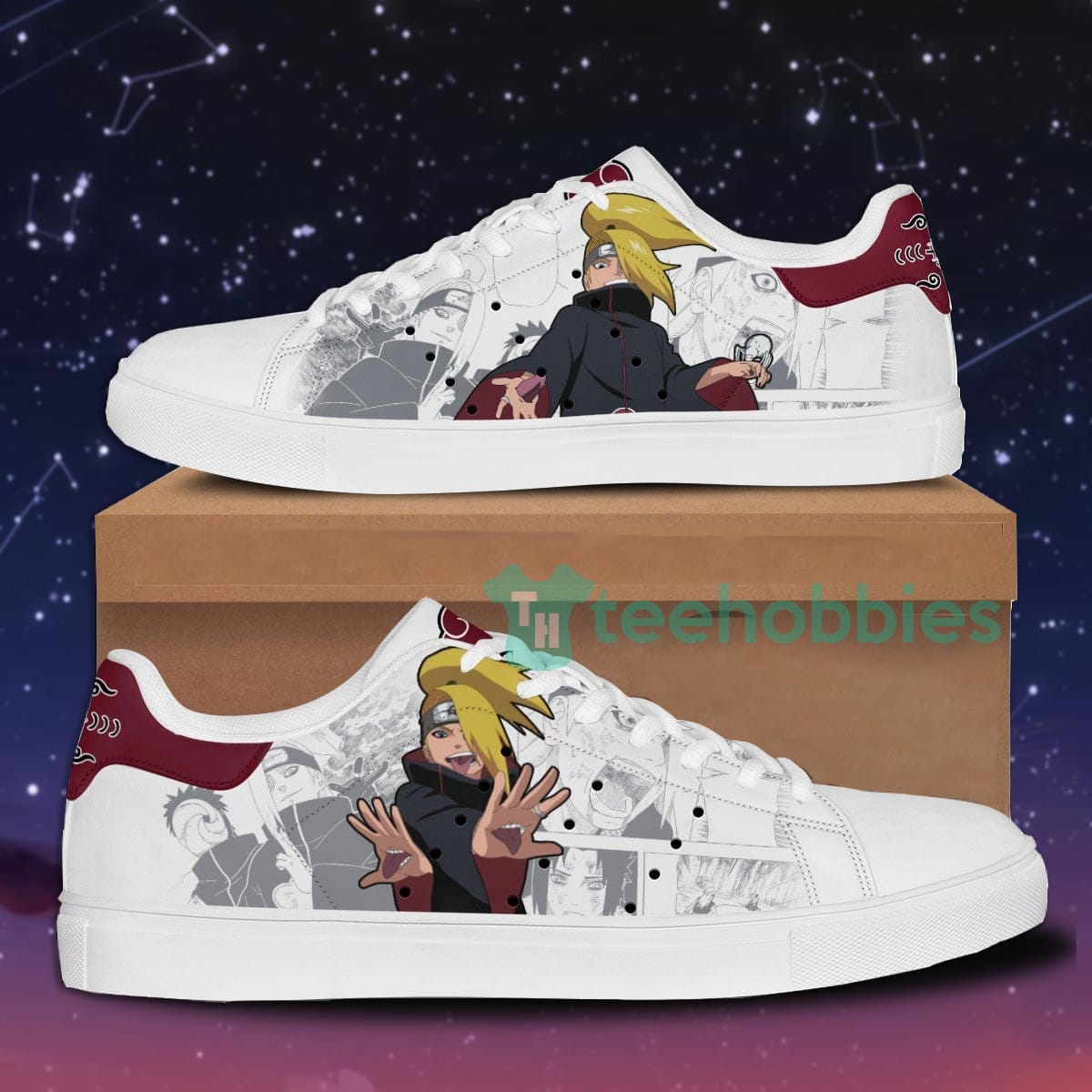 Deidara Custom Naruto Anime Skate Shoes For Men And Women Product photo 1