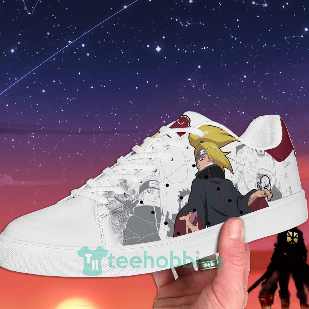 Deidara Custom Naruto Anime Skate Shoes For Men And Women Product photo 2