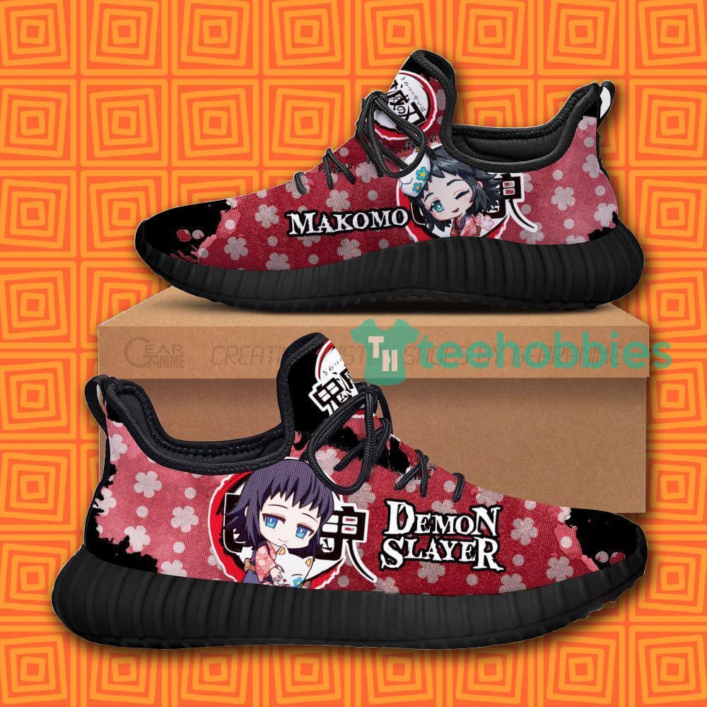 Demon Slaye Anime Cute Makomo Chibi Blossom Reze Shoes Sneakers Product photo 1