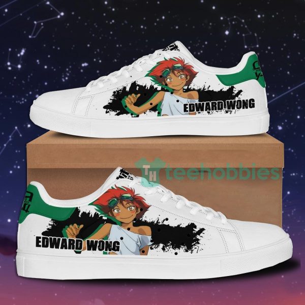edward wong iv custom cowboy bebop anime skate shoes for men and women 1 fl8r1 600x600px Edward Wong IV Custom Cowboy Bebop Anime Skate Shoes For Men And Women