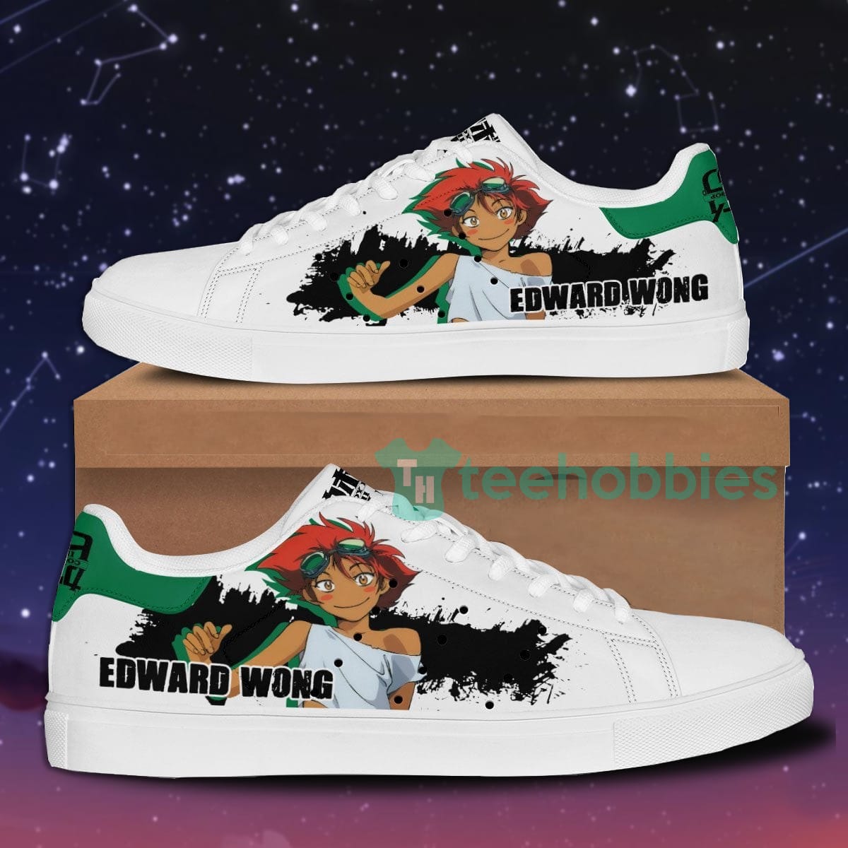 Edward Wong IV Custom Cowboy Bebop Anime Skate Shoes For Men And Women Product photo 1