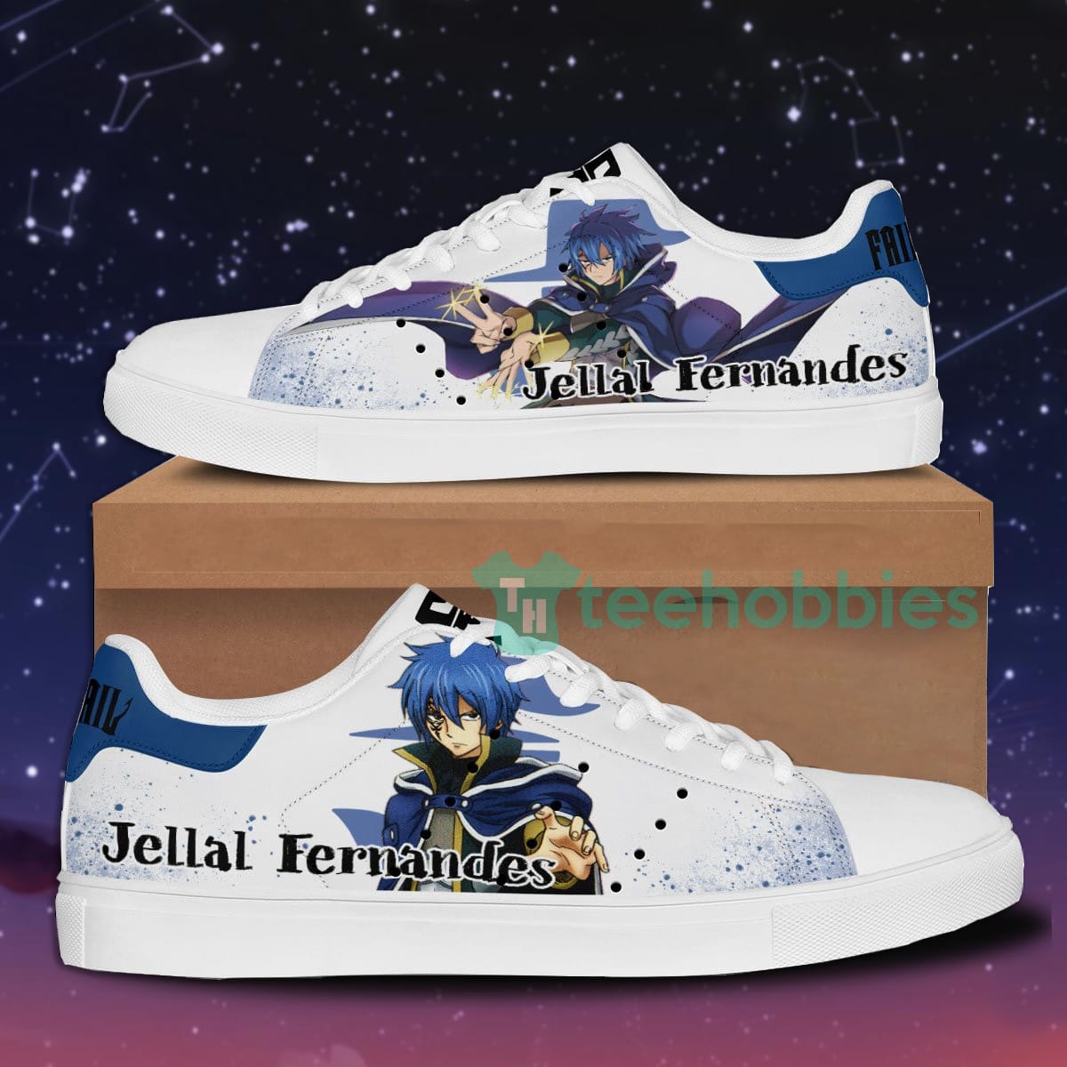 Fairy Tail Jellal Fernandes Custom Anime Skate Shoes For Men And Women Product photo 1