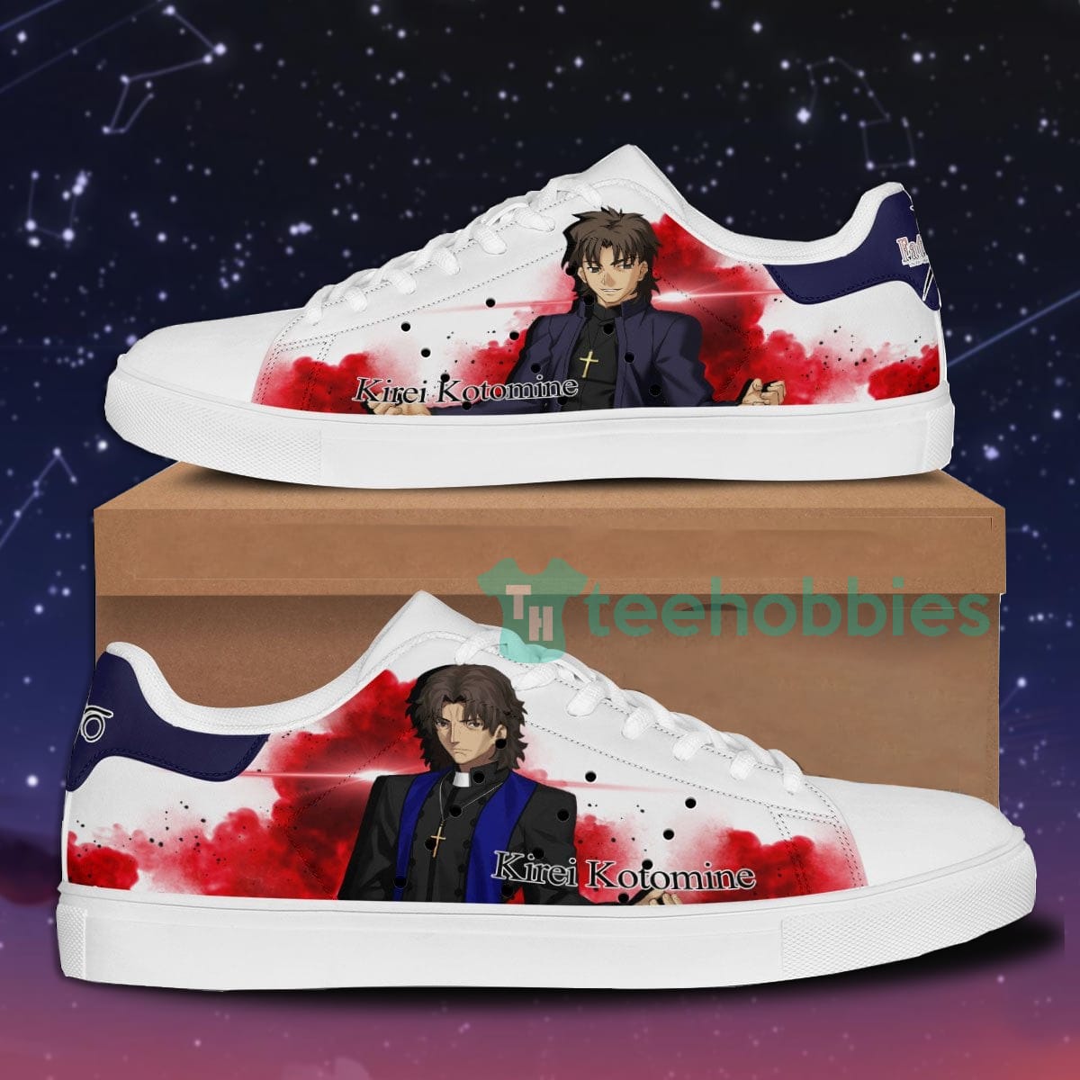 Fate Zero Kirei Kotomine Custom Anime Skate Shoes For Men And Women Product photo 1