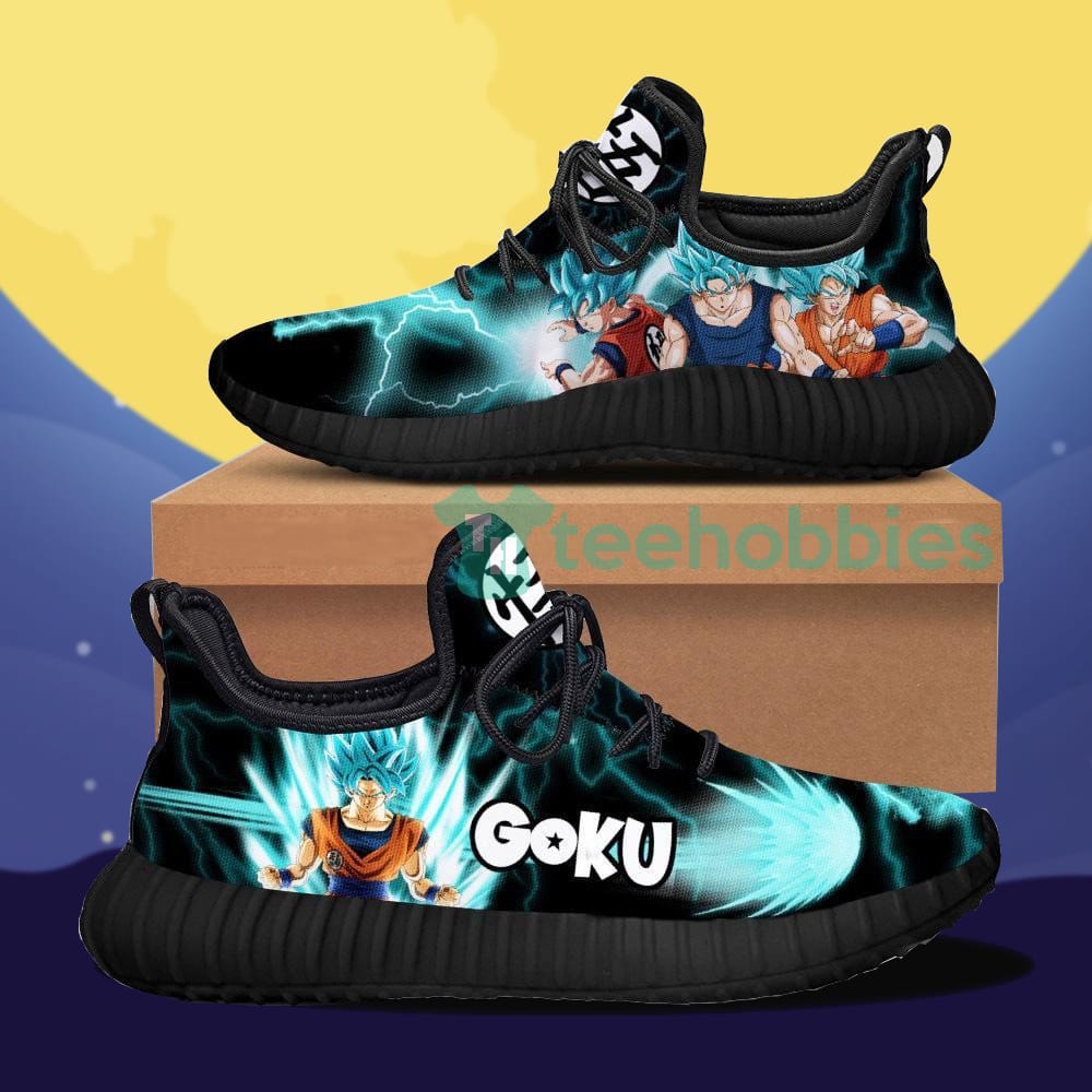 Goku Saiyan Blue Dragon Ball Custom Anime For Fans Reze Shoes Sneaker
