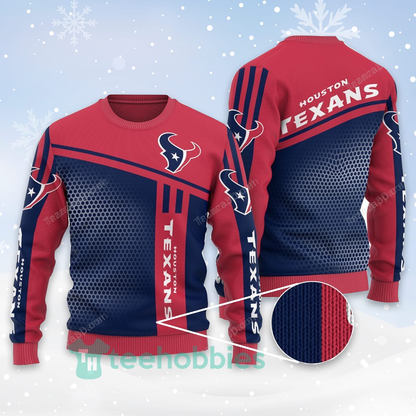 Houston Texans All Over Printed Christmas Sweater For Fans